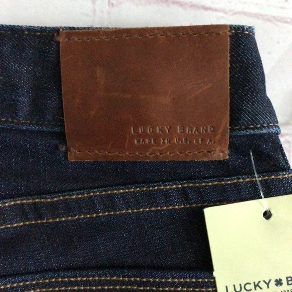 Lucky Brand Lolita Boot Dark Wash Denim Blue Jeans - Size 00 24/34 Long - Picture 5 of 11